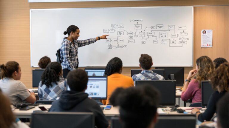 L'enseignement e-commerce comble le fossé entre théorie et pratique