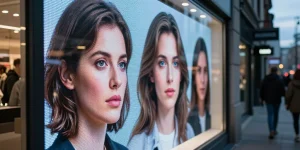 Vitrine commerciale : comment un écran haute luminosité capte le regard des passants ?